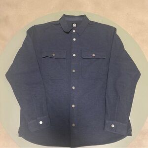 Blue Cozy and Soft Workwear Like Jacket